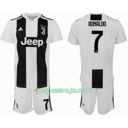 Billiga Fotbollströjor Juventus Ronaldo 7 Barn Hemma tröja 2018/19 Kortärmad
